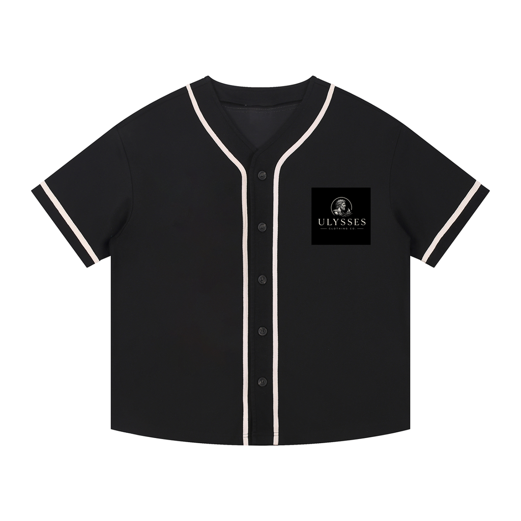 Contrast Piped Button-Up Jersey
