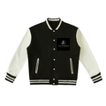 Two-Tone Fleeced Varsity Jacket