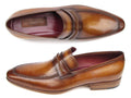 Paul Parkman Men's Loafer Brown Leather Shoes (ID#068-CML)