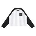 Unisex Striped Raglan Long Sleeve T-Shirt