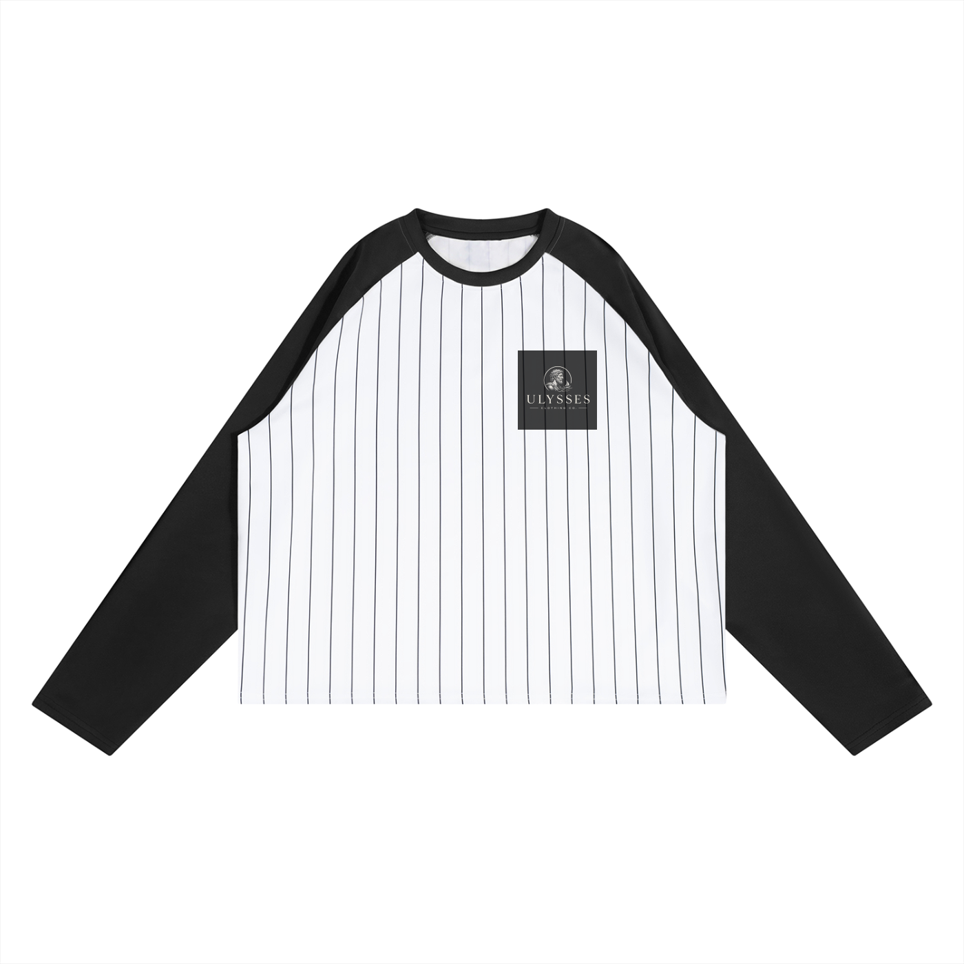 Unisex Striped Raglan Long Sleeve T-Shirt