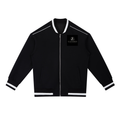 Contrast Piping Zip Bomber Jacket